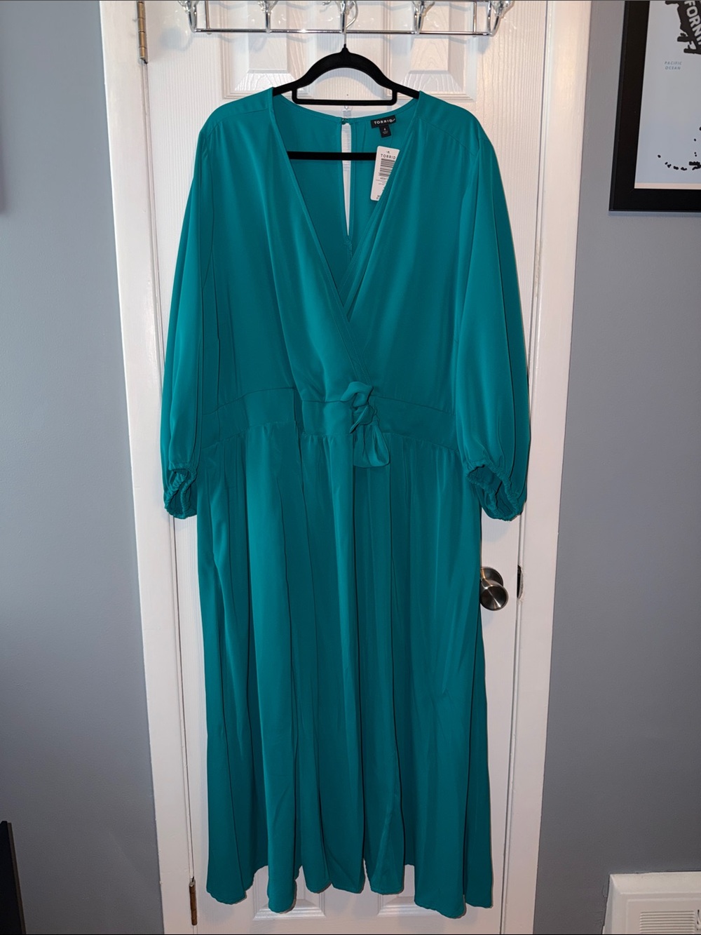 Torrid Teal Sleeved Dress